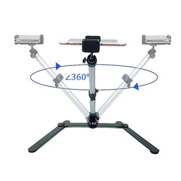 Photo Copy Pico Projector Stand Overhead Phone Mount Adjustable Tabletop Teaching Online Stand for L...