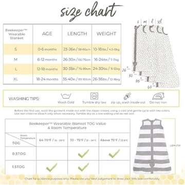 Burt's Bees Baby Unisex Beekeeper Blanket - Organic Cotton Swaddle Transition Sleeping Bag in Rugby ...