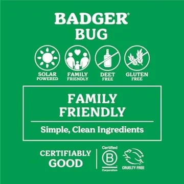 Badger Bug Spray Organic Mosquito Repellent for Family