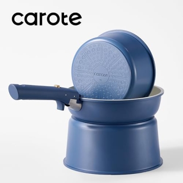 CAROTE 17pcs Nonstick Cookware Set for Healthy Cooking