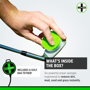 GolfERASERS Dual-Sided Cleaning Sponges for Golfers