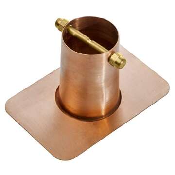 Monarch Rain Chains Premium Pure Copper Gutter Adapter for Rain Chain