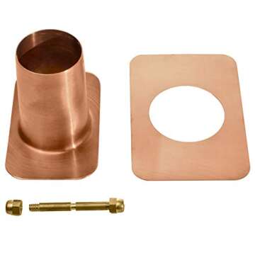 Monarch Rain Chains Copper Gutter Adapter for Easy Install