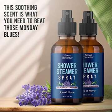 Eucalyptus & Lavender Shower Spray - Natural Aromatherapy Mist