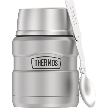 THERMOS Vacuum-Insulated Food Jar with Spoon 16 Oz