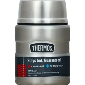 THERMOS Vacuum-Insulated Food Jar with Spoon 16 Oz