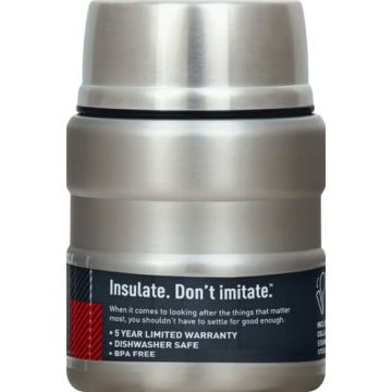 THERMOS Vacuum-Insulated Food Jar with Spoon 16 Oz