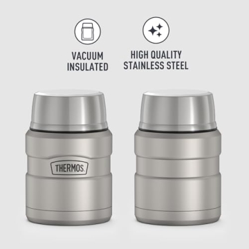 THERMOS Vacuum-Insulated Food Jar with Spoon 16 Oz