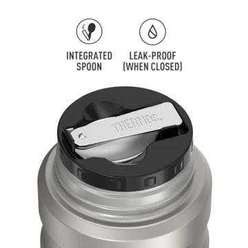 THERMOS Vacuum-Insulated Food Jar with Spoon 16 Oz