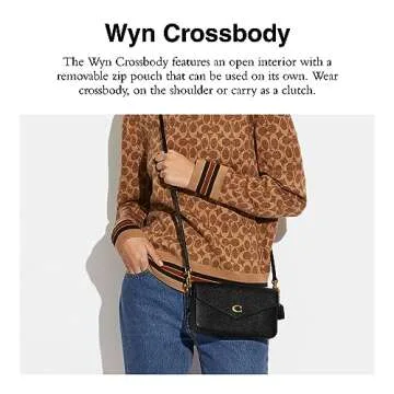 Elegant Coach Cross Grain Leather Wyn Crossbody Bag - Versatile and Chic