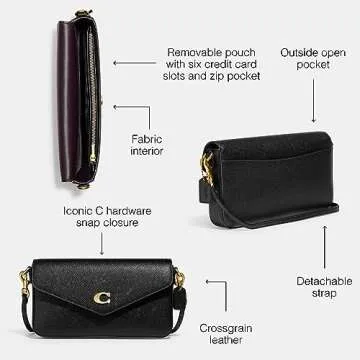 Chic Coach Wyn Crossbody in Durable Leather