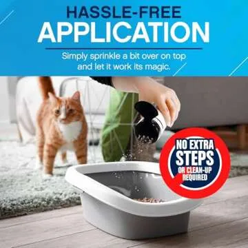 NonScents Cat Litter Deodorizer - Litter Box Odor Eliminator - Less Scooping Extends Kitty Litter Lifespan - Fragrance-Free Formula Eliminates Unpleasant Cat Odors - Fresh Scent Litter Pans
