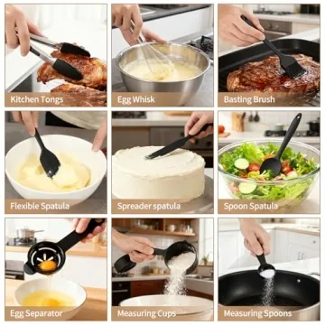 Deedro Premium Mixing Bowls Set with Lids - 22 Pcs