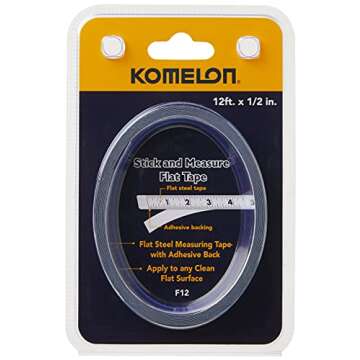 Komelon F12 12-Foot Stick and Measure Flat Tape Measure