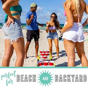 Franklin Sports Stadium Cup Pong Set - Fun Game for All