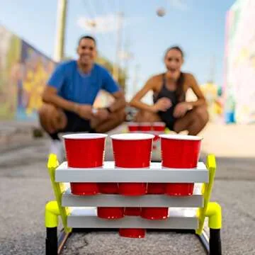 Franklin Sports Stadium Cup Pong Set - Fun Game for All
