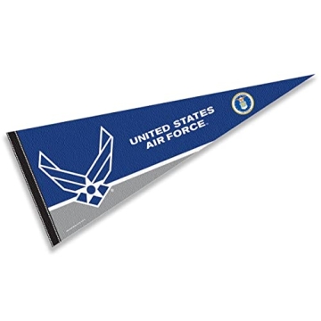 US Air Force Insignia Pennant Flag for Home and Office Decor