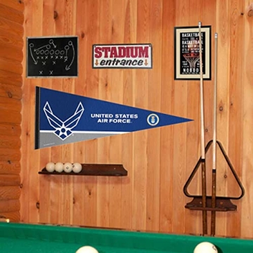 US Air Force Insignia Pennant Flag for Home and Office Decor