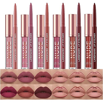 BestLand 12Pcs Matte Liquid Lipstick & Liner Set