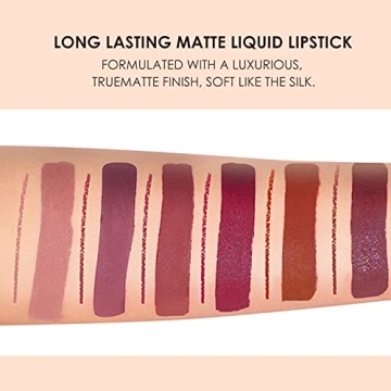 BestLand 12Pcs Matte Liquid Lipstick & Liner Set