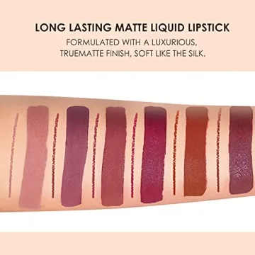 BestLand 12Pcs Matte Liquid Lipstick & Liner Set