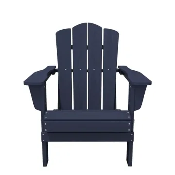 KINGYES Folding Adirondack Chair for Relaxation Outdoors