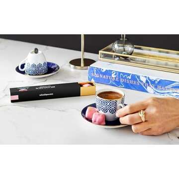 Selamlique Authentic Ground Turkish Coffee with Rose Flavor