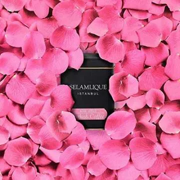 Selamlique Authentic Ground Turkish Coffee with Rose Flavor