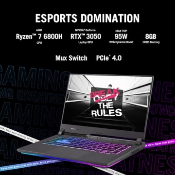 ASUS ROG Strix G15 Gaming Laptop with Ryzen 7 and RTX 3050