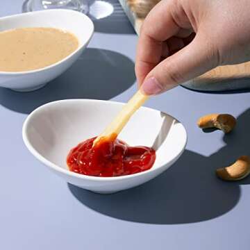 LIFVER Dipping Bowls Set of 8 for Sauces and Dips