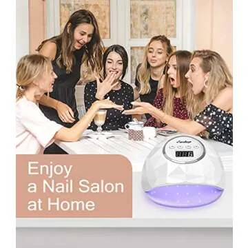 Easkep UV LED Nail Lamp - 86W Nail Dryer UV Light for Nails Eyes Protection UV Lamp for Gel Nails Gel Nail Polish Curing Dryer for Home and Salon