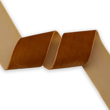 XMRIBBON Copper Velvet Ribbon 2 Inch for Gifts and Crafts