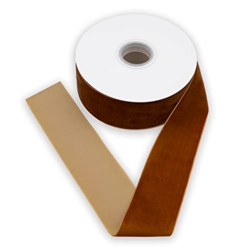 XMRIBBON Copper Velvet Ribbon 2 Inch for Gifts and Crafts