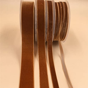 XMRIBBON Copper Velvet Ribbon 2 Inch for Gifts and Crafts