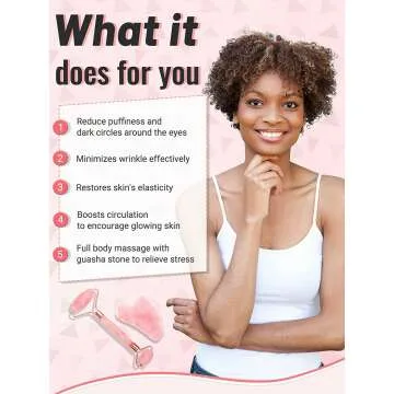 Jade Roller & Gua Sha Set for Skin Radiance