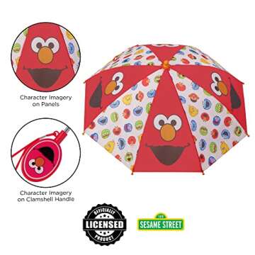 Elmo Umbrella and Slicker Set for Toddlers | Fun Rain Gear