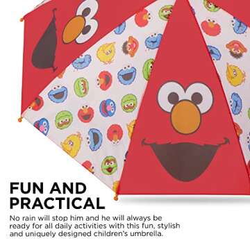 Elmo Umbrella and Slicker Set for Toddlers | Fun Rain Gear