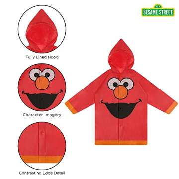 Elmo Umbrella and Slicker Set for Toddlers | Fun Rain Gear