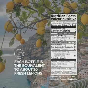 Tuscanini Premium Sicilian Lemon Juice - Pure & Fresh