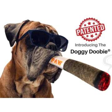 Nestpark Doggy Doobie - Funny Dog Toys - Plush Squeaky Toys for Medium, Small and Large - Cool Stuff...