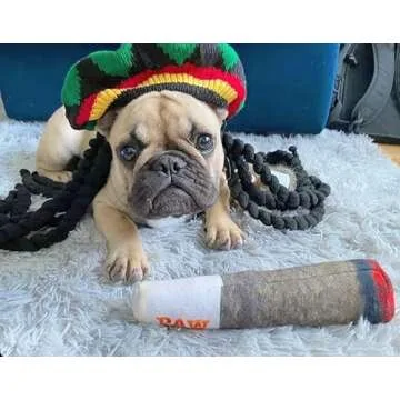 Nestpark Doggy Doobie - Funny Dog Toys - Plush Squeaky Toys for Medium, Small and Large - Cool Stuffed Cute Gifts for Dog Birthday