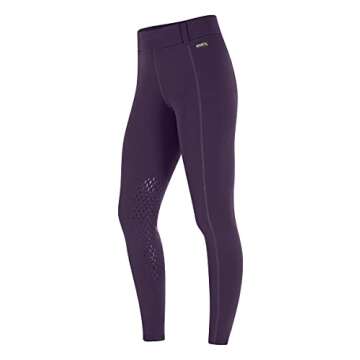 Kerrits Power Stretch Knee Patch Pocket Tight BlackBerry Size: M