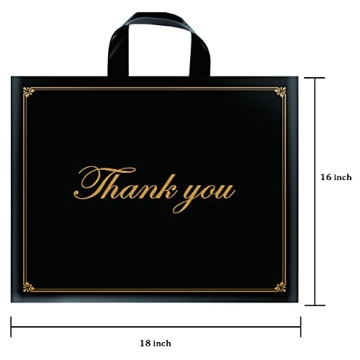 Stylish Thank You Bags for Retail & Gifts - 50 Pack