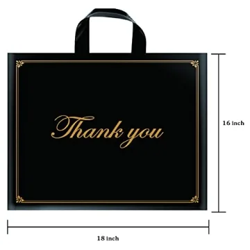 Stylish Thank You Bags for Retail & Gifts - 50 Pack