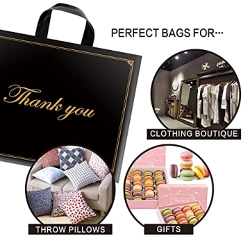 Stylish Thank You Bags for Retail & Gifts - 50 Pack