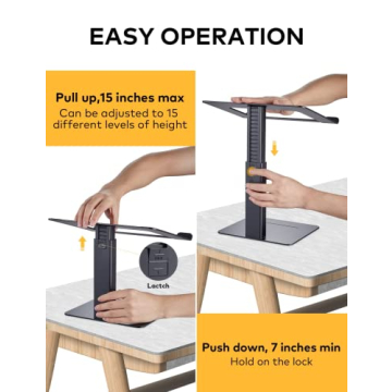 DEEDRR Adjustable Laptop Stand for Ergonomic Workspaces