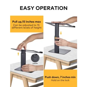DEEDRR Adjustable Laptop Stand for Ergonomic Workspaces