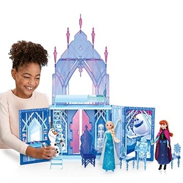 Disney Frozen 2 Elsa's Fold and Go Ice Palace, Castle Playset, Toy for Kids Ages 3 and Up