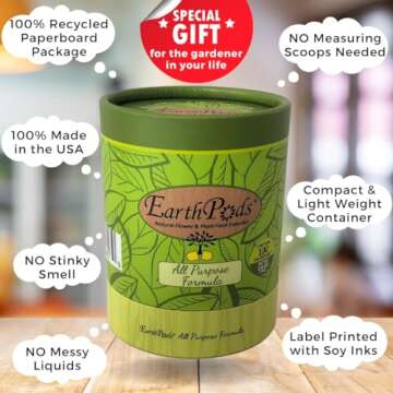 EarthPods Organic Indoor Plant Fertilizer Spikes