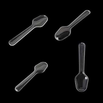 Honbay 200PCS Clear Disposable Tasting Spoons